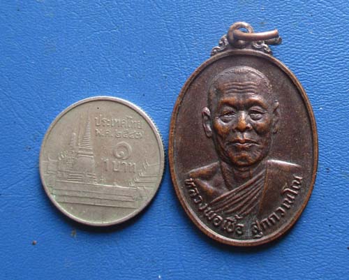 เหรียญหลวงพ่อเชื้อ  วัดใหม่บำเพ็ญบุญ  จ.ชัยนาท เนื้อทองแดง ไม่ทราบ พศ