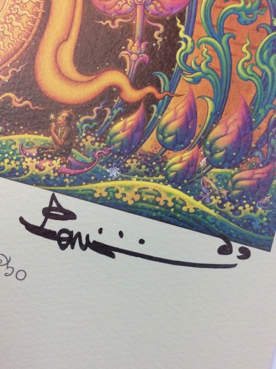 ภาพพิมพ์ ในหลวง รัชกาลที่9 พระผู้เสด็จสู่สวรรคาลัย ผลงาน อ.เฉลิมชัย พร้อมลายเซ็นต์สด 29.2X21ซม #04