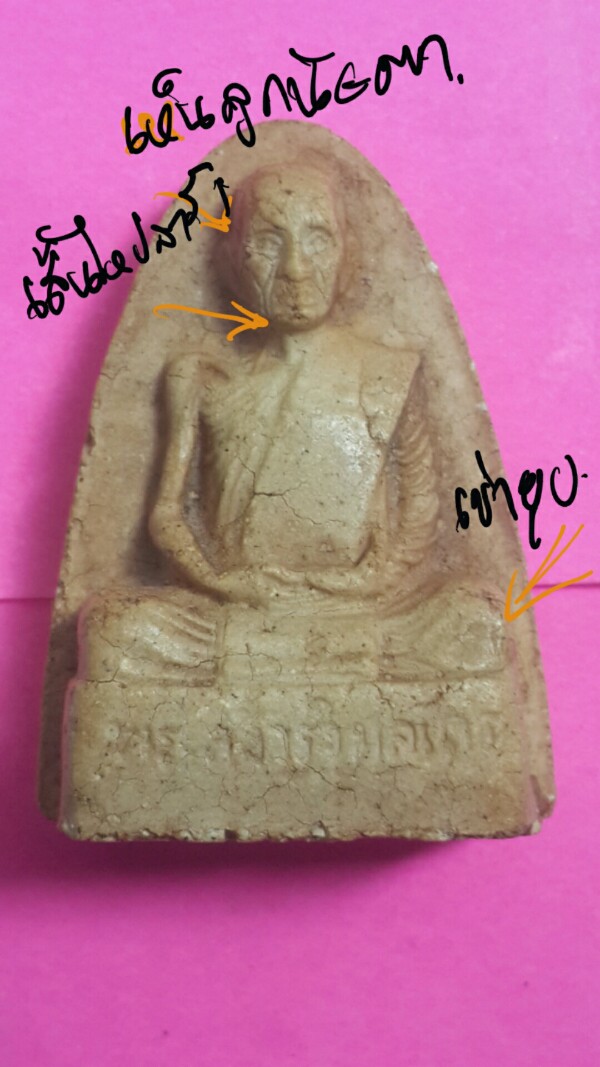 พระผงรูปเหมือนพิมพ์เตารีดหลวงปู่โต๊ะวัดประดู่ฉิมพลี