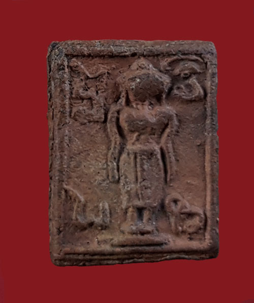 หลวงพ่อขำ วัดแก้ว (ปางเปิดโลก) เนื้อดินเผา 