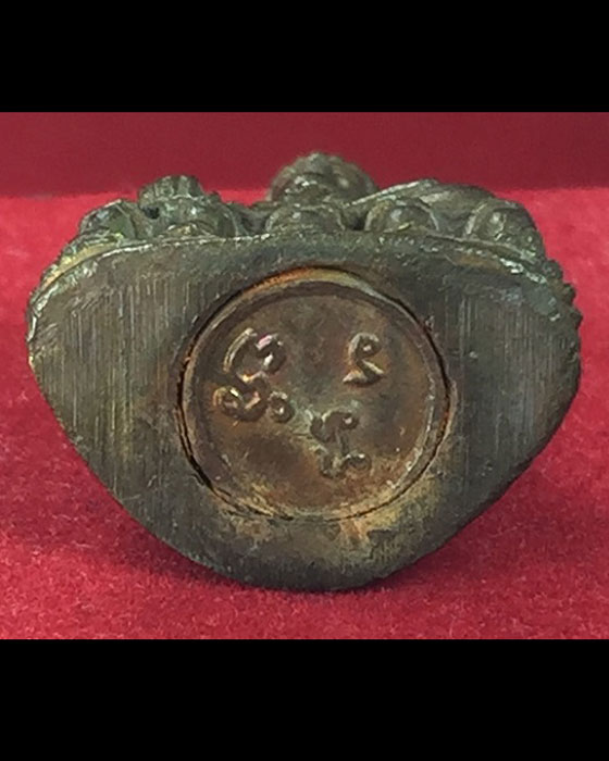 พระกริ่งอรหังแช่น้ำมนต์ หลวงพ่อเกษม เขมโก รุ่นพุทธคุณ เนื้อทองผสม ปี38