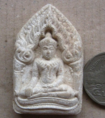 พระขุนแผนยอดขุนพลผงพรายกุมาร นะอกแตก ตะกรุดคู่+เม็ดโค้ด กระดุม หลวงพ่อสาคร จ.ระยอง หมายเลข5077