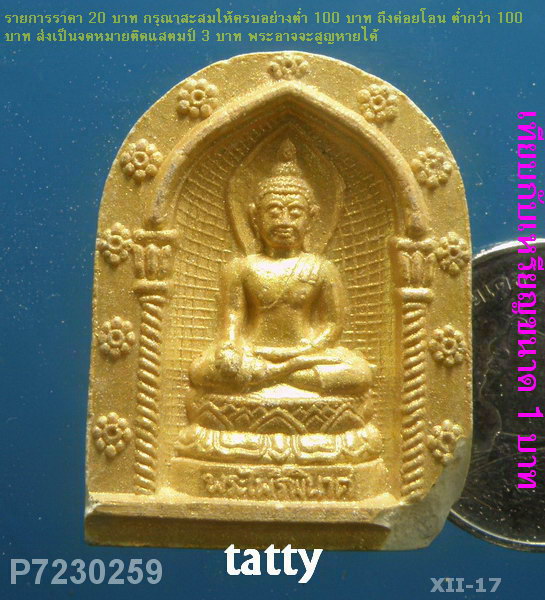 พระไพรีพินาศ ปี 36 ทาทอง มีแตกด้านล่าง