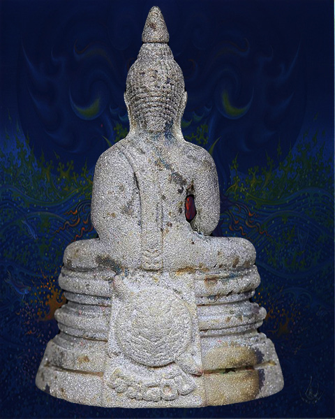 หลวงพ่อโสธร รุ่น 80 ปี กรมตำรวจ เนื้อเงินพ่นทราย (มีกล่องเดิม) หมายเลข ๓๓๑๓๔๒