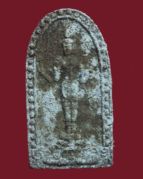 จตุคามรามเทพ พิธีเทวสถานเขาคา ปี 2544 พิมพ์องค์พ่อยืน เนื้อว่านผสมผงไม้ตะเคียน