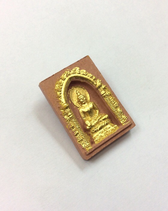 พระไพรีพินาศ สมเด็จพระญาณสังวร สมเด็จพระสังฆราชฯ วัดบวรนิเวศวิหาร เนื้อผงปิดทอง กล่องเดิม 