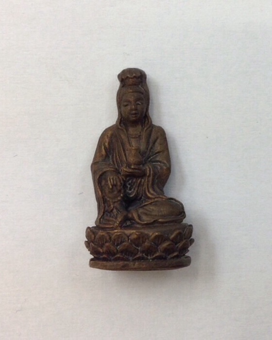 พระกริ่งโพธิสัตว์กวนอิม วัดโคกขี้หนอน เนื้อนวโลหะ ปี29 หลวงพ่อเกษม เขมโก ปลุกเสก กล่องเดิม