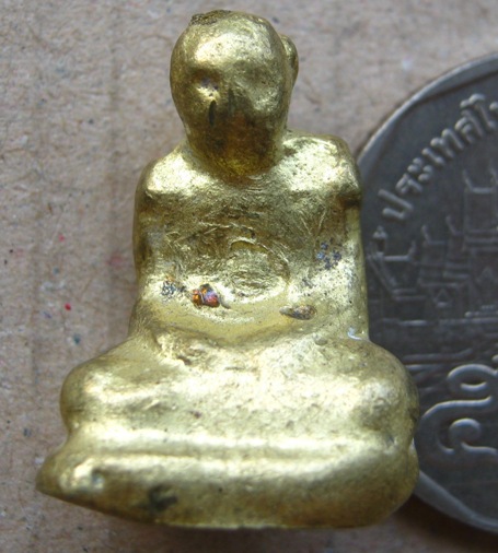 รูปหล่อหลวงพ่อเขียน รุ่นเถ้าแก่หอเตี๊ยะ ปี 2499 เนื้อทองผสม วัดสำนักขุนเณร จ.พิจิตร