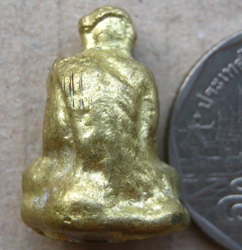 รูปหล่อหลวงพ่อเขียน รุ่นเถ้าแก่หอเตี๊ยะ ปี 2499 เนื้อทองผสม วัดสำนักขุนเณร จ.พิจิตร