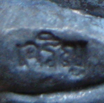 ปิดตาเนื้อตะกั่ว หลวงปู่แผ้ว ปวโร วัดรางหมัน จ.นครปฐม โค้ด "เจริญ" และ "๕ "