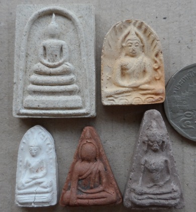 5องค์ พระชุดเบญจบารมี หลวงพ่อเกษม เขมโก สำนักสุสานไตรลักษณ์ จ ลำปาง ปี2536 พร้อมกล่องเดิม