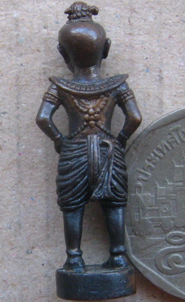  กุมารพรายทอง เนื้อสำริด ปลุกเสกโดยหลวงพ่อสาคร วัดหนองกรับ จ.ระยอง สร้าง1999องค์ หมายเลข1269กล่องเดิ