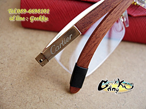 กรอบแว่นตา Cartier (C-01)   ครึ่งกรอบสีทอง 