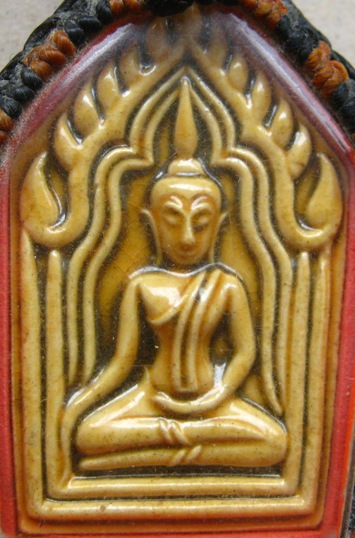 ขุนแผนแขนอ่อน รุ่น 1 หลวงปู่ชื้น วัดญาณเสน จ อยุธยา เคลือบเหลือง
