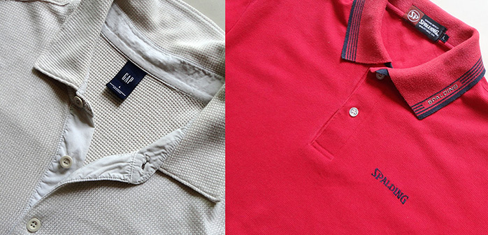 เสื้อยืดคอปกแบรนด์ดัง2ตัว GAP / SPALDING ของแท้ ขนาด L ทั้งคู่นะ ได้ไปทั้งสองตัวเลย