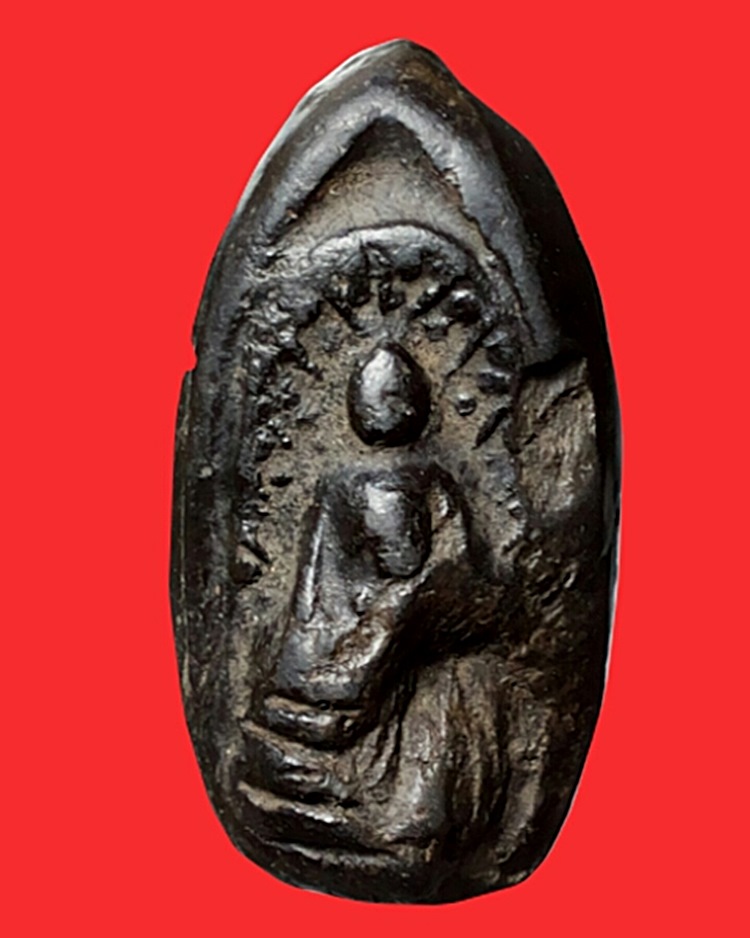 พระกริ่งคลองตะเคียน กรุวัดประดู่ทรงธรรม พิมพ์สองหน้า ( กริ่งขัด)