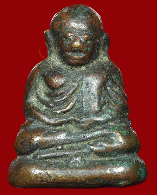 หลวงพ่อเงิน    วัดบางคลาน พิมพ์ ขี้ตา ฐานสูง กรุวัดขวาง อ.โพทะเล จังหวัดพิจิตร  ฐานเรียบไม่ตอกโค๊ต 