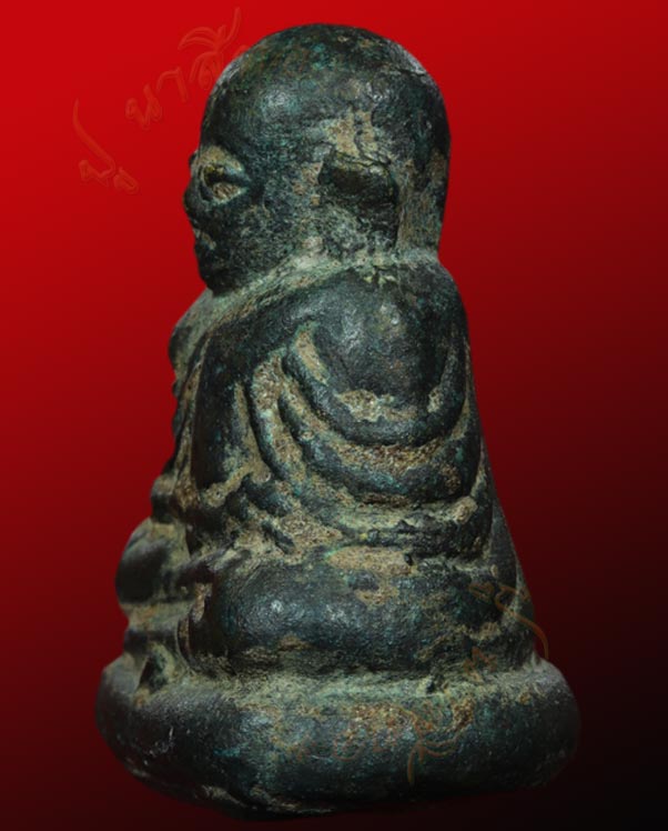 รูปหล่อโบราณ หลวงพ่อเงิน วัดบางคลาน พิมพ์ขี้ตา บรรจุกรุวัดขวาง ตำบลโพทะเล อำเภอโพทะเล จังหวัดพิจิตร 