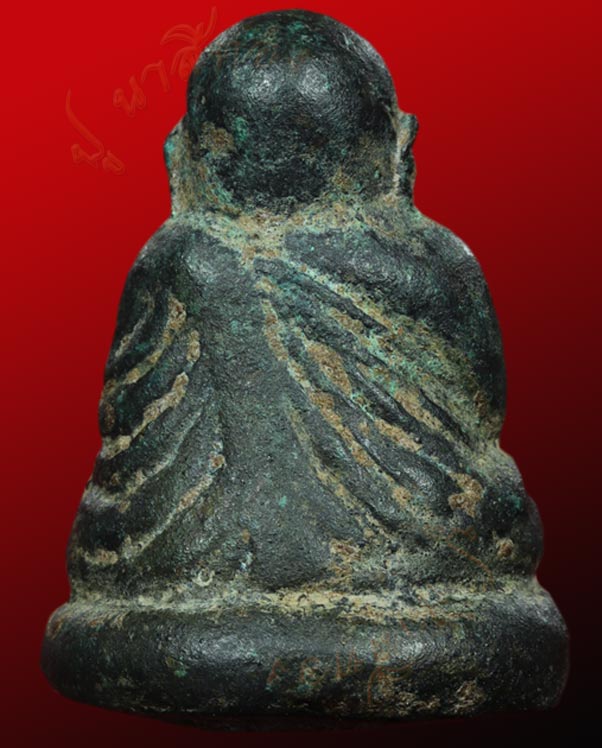 รูปหล่อโบราณ หลวงพ่อเงิน วัดบางคลาน พิมพ์ขี้ตา บรรจุกรุวัดขวาง ตำบลโพทะเล อำเภอโพทะเล จังหวัดพิจิตร 