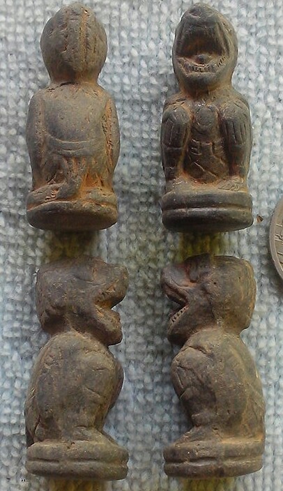 หนุมานเนื้อผงใบลาน 4 องค์