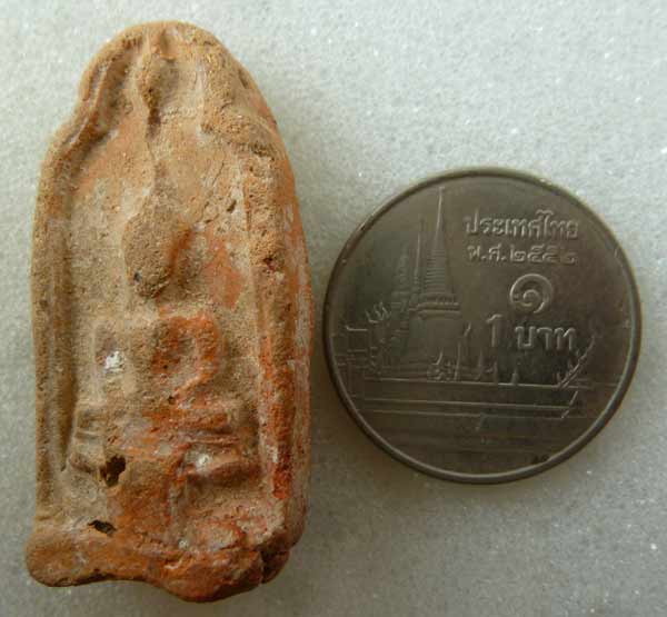 พระพิมพ์สมาธิฐานผ้าทิพย์ กรุวัดโตนดลาย จ.สมุทรสาคร 