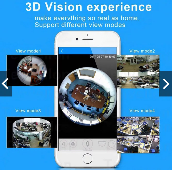 กล้องวงจรปิดหลอดไฟ wifi ไร้สาย ดูได้จากทั่วโลก 3D แบบ 360 องศา ไม่ต้องเดินสายไฟ สะดวกสุดๆ