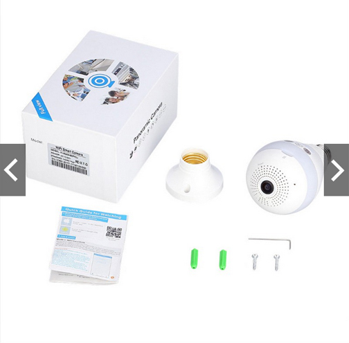 กล้องวงจรปิดหลอดไฟ wifi ไร้สาย ดูได้จากทั่วโลก 3D แบบ 360 องศา ไม่ต้องเดินสายไฟ สะดวกสุดๆ