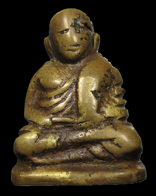 หลวงพ่อเงิน วัดห้วยเขน จ.พิจิตร พิมพ์ใหญ่แขนบั้ง เลี่ยมทอง