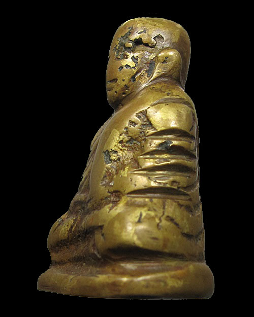 หลวงพ่อเงิน วัดห้วยเขน จ.พิจิตร พิมพ์ใหญ่แขนบั้ง เลี่ยมทอง