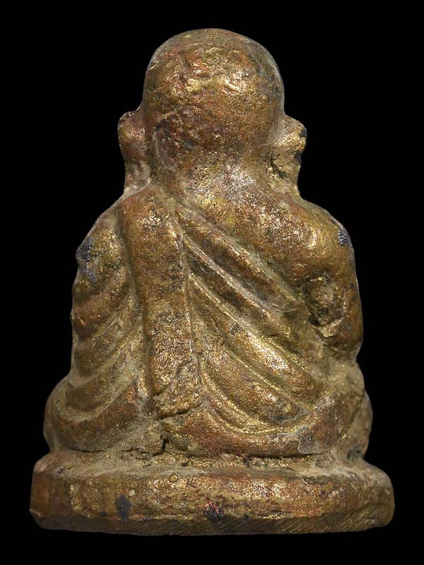 รูปหล่อหลวงพ่อเงินพิมพ์เล็ก รุ่นช้างคู่ พร้อมกล่องสวย