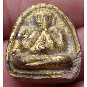 พระปิดตา หลังยันต์ ลงรักปิดทอง หลวงปู่คำพันธ์