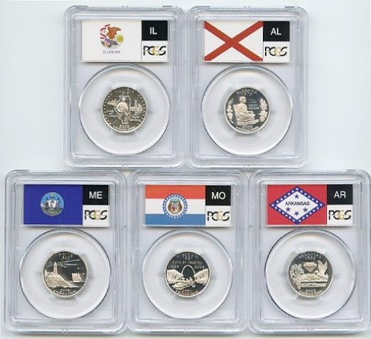 เหรียญอเมริกา เงินขัดเงา 90% ผ่านเกรด PCGS PR69DCAM