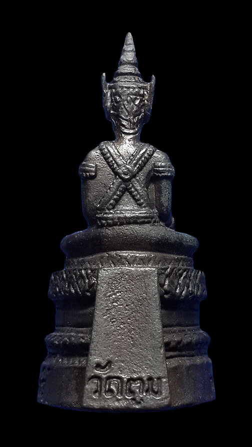 รูปหล่อหลวงพ่อทองสุขสัมฤทธิ์ วัดตูม จ.อยุธยา ปี49 ที่ระลึกพระครูวรกิจวิธาน บูรณะพระอุโบสถ 