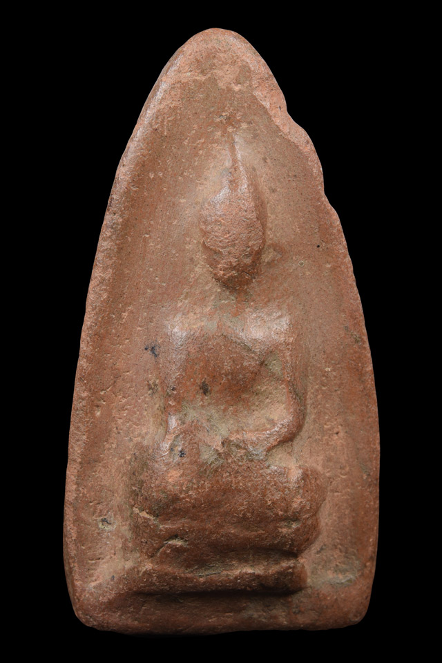 พระสรรค์นั่ง พิมพ์ใหญ่ เนื้อดิน จ.ชัยนาท พระเนื้อจัด สภาพดี มาพร้อมบัตรรับรอง