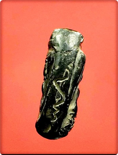 เปิดให้บูชาพระกริ่งคลองตะเคียนพิมพ์ 2 หน้าเนื้อใบลาน อุดกริ่ง มีซ่อม