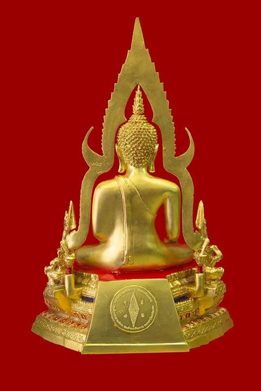 พระบูชา 7 นิ้ว พระพุทธชินราช เนื้อทองเหลืองลงรักปิดทอง เลข 308 ในพระนามย่อว่า ญสส หลวงปู่หมุนร่วมป ล