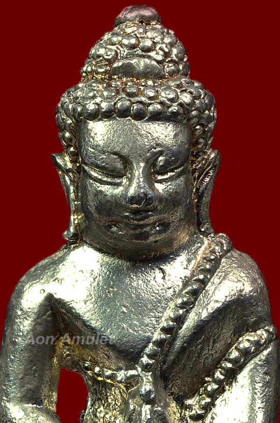 พระกริ่งชินบัญชรเนื้อเงิน รุ่น ญสส. เพชรกลับ หลวงปู่บัว ถามโก พศ.2553 หมายเลข No.474 + บัตรการันตี