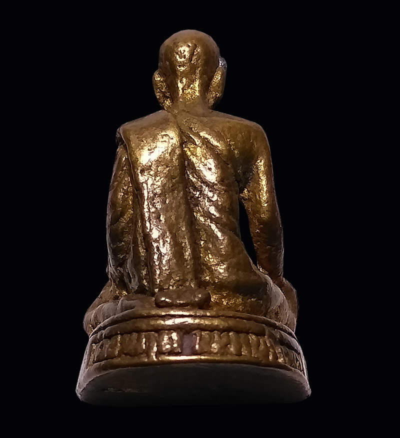 รูปหล่อหลวงพ่อขัน วัดอมฤต จ.นนทบุรี ปี 2537 เนื้อทองเหลือง