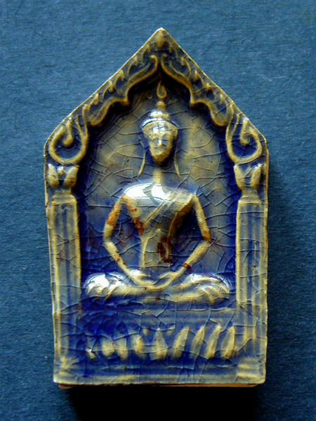 T8 พระขุนแผนกระเบื้องเคลือบ รุ่นเสาร์ 5 พระอาจารย์ประสูติ วัดในเตา จ.ตรัง # 3