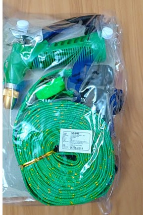 สายยางพร้อมหัวฉีด ยาว 10 เมตร เคาะเดียว