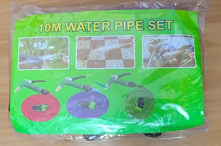 สายยางพร้อมหัวฉีด ยาว 10 เมตร เคาะเดียว