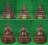 ***ครบชุด 3 สมัย***พระพุทธรูปบูชาศิลป์แบบเชียงแสน + สุโขทัย + อู่ทอง เนื้อเรซิ่นผสมแร่เหล็กน้ำพี้ งา