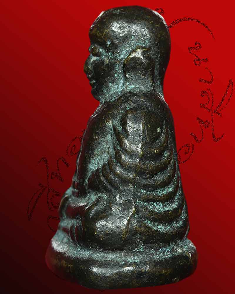 รูปหล่อ หลวงพ่อเงิน วัดบางคลาน รุ่นปืนแตก พิมพ์ เศียรกลม วัดคงคาราม อ.โพทะเล จ.พิจิตร