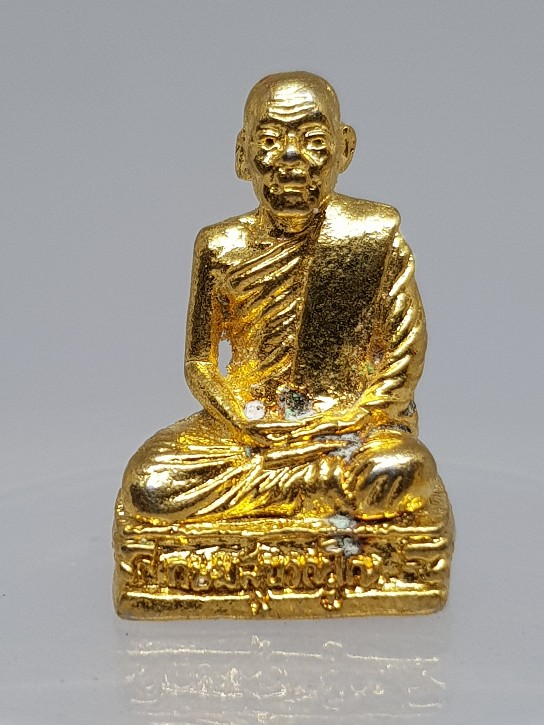 รูปหล่อพระครูสาครธรรมสถิต หลวงพ่อเกษม วัดอำแพง (วัดสุนทรสถิต)จ สมุทรสาคร อุดผง เกศา