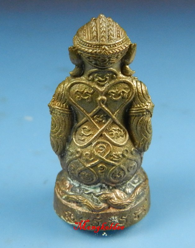 หนุมานมหาปราบ ชินบัญชร หลวงพ่อสิน วัดละหารใหญ่ เนื้อสำริดโบราณก้นอุดผง No.1369 