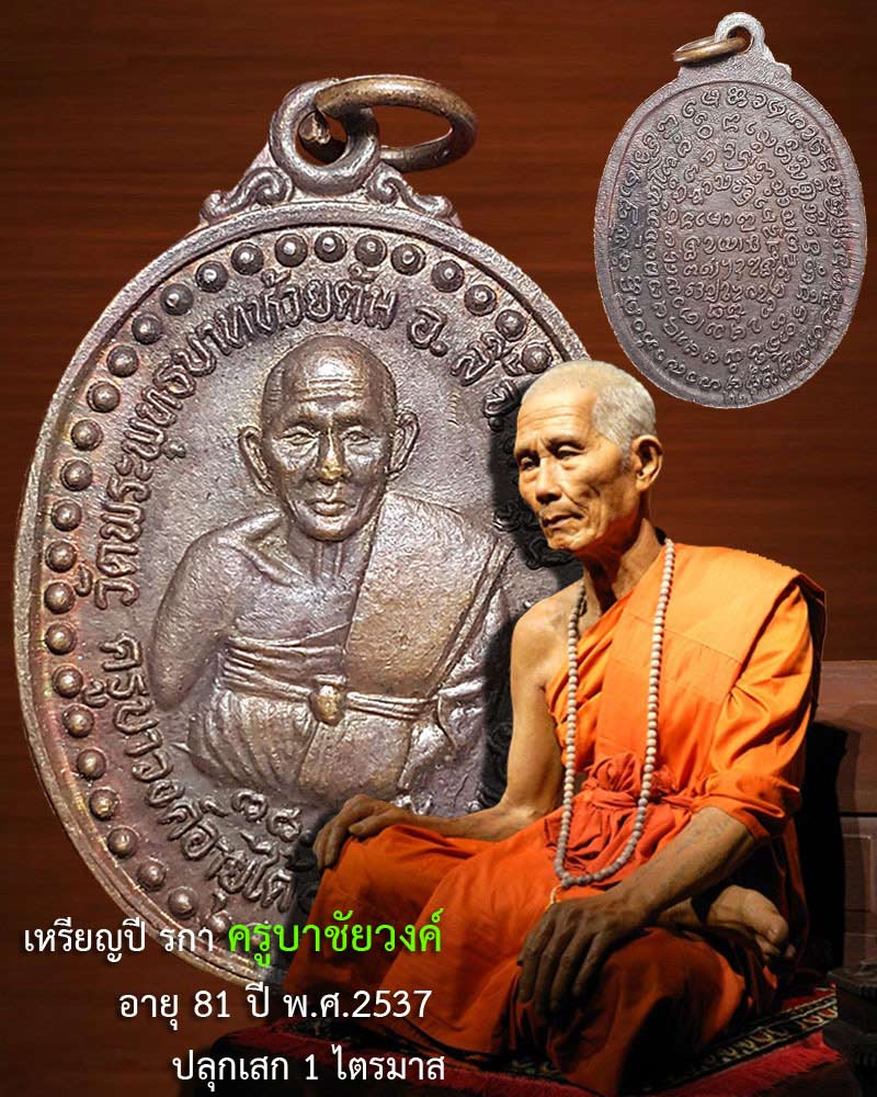 เหรียญปีระกา หลวงปู่ครูบาชัยวงศ์ 2