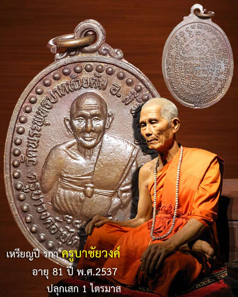 เหรียญปีระกา หลวงปู่ครูบาชัยวงศ์ 1