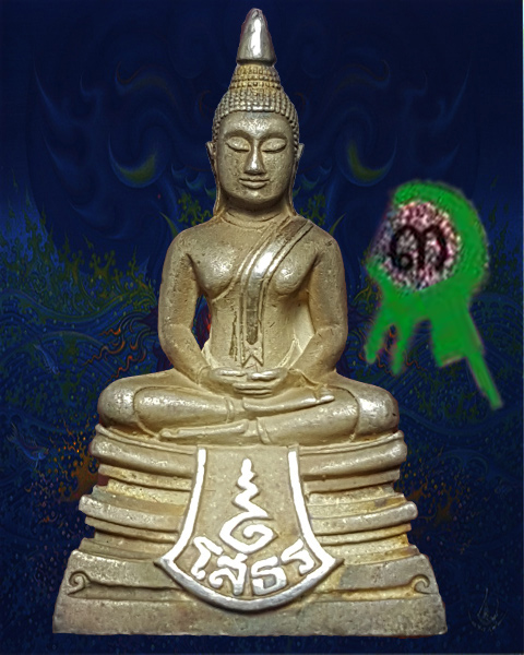 หลวงพ่อโสธร รุ่น 80 ปี กรมตำรวจ เนื้อเงินขัดเงา (มีกล่องเดิม) หมายเลข ๔๑๗๓๖๒