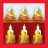 ***ยกชุด 3 องค์***พระบูชา พระพุทธโสธร เนื้อเรซิ่นองค์สีสามกษัตริย์ ใต้ฐานปั๊มยันต์พร้อมกล่องตราวัดบร