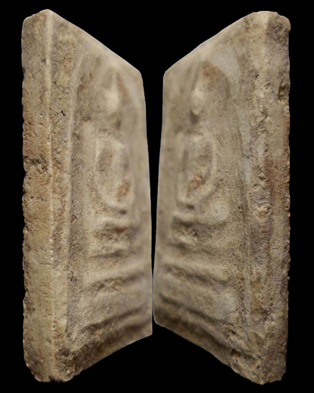 หลวงปู่ลำภู พิมพ์เส้นด้าย(ยุคต้น) วัดใหม่อมตรส(มีบัตรรับรอง) 3